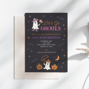 Go Ghouls Invitation d'Halloween de l'Ouest
