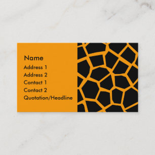 Go Giraffe - Orange Business Card
