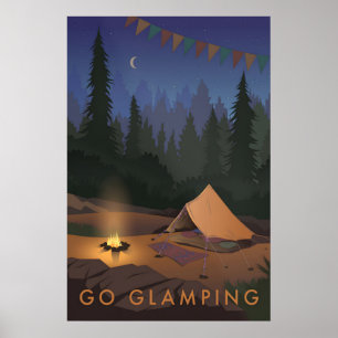 Go Glamping Travel Poster