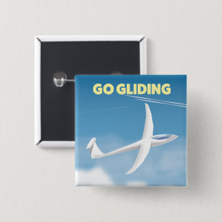Go Gliding 2 Inch Square Button