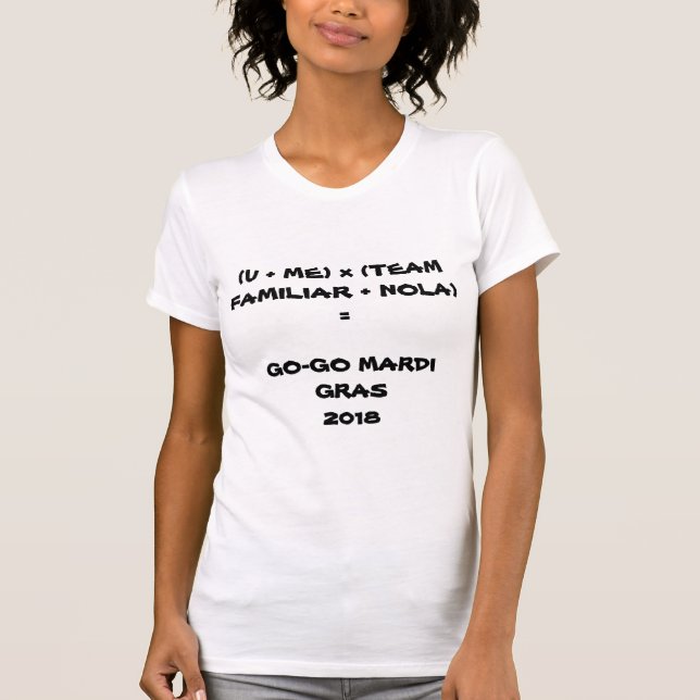 GO-GO Mardi Gras Women's Tshirt (Front)
