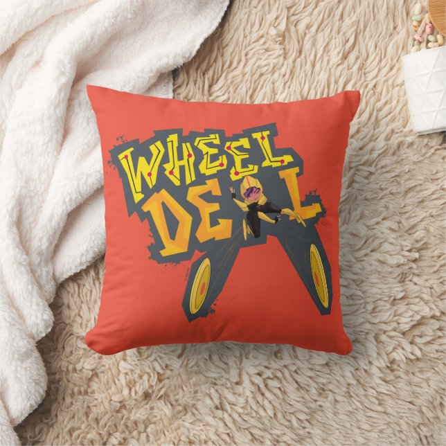 Go Go Tomago | Wheel Deal Throw Pillow (Blanket)