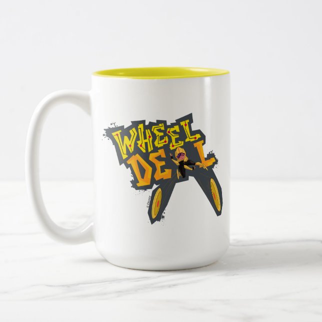 Go Go Tomago | Wheel Deal Two-Tone Coffee Mug (Left)