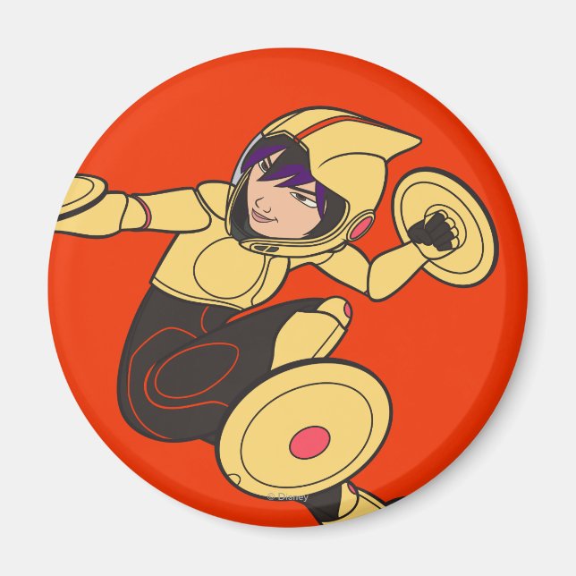 Go Go Tomago Yellow Suit Magnet (Front)
