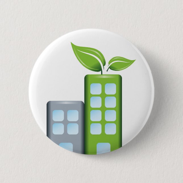 Go green 2 inch round button (Front)