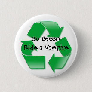 Go Green 2 Inch Round Button