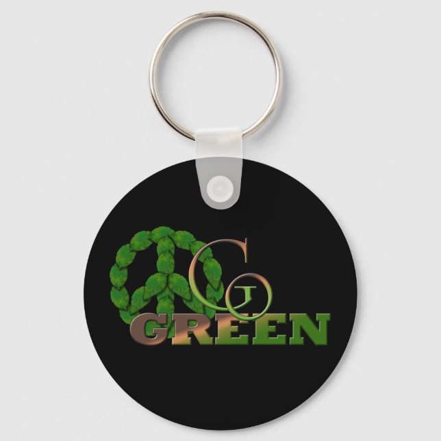 Go Green 2 Keychain (Front)