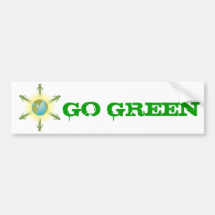 Go Green Bumper Sticker