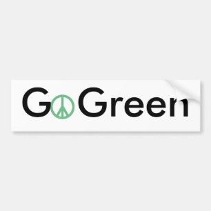 Go Green Bumper Sticker