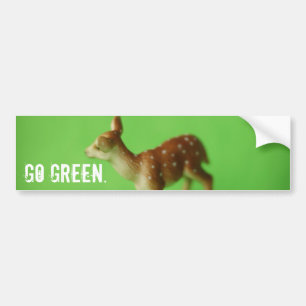 Go Green. Bumper Sticker