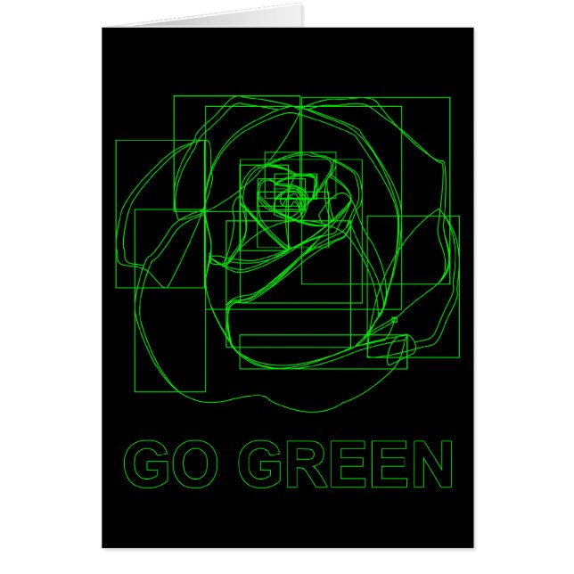 go green : digital flower (Front)