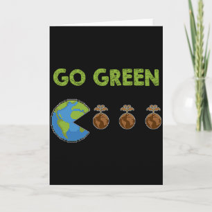 Go Green Earth Day T Shirt_1 Card