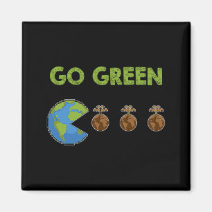 Go Green Earth Day T Shirt_1 Magnet