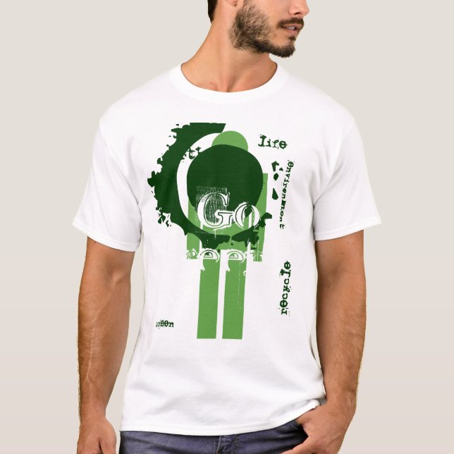 Go Green environment t-shirt (Front)