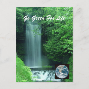 Go Green For Life Postcard