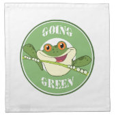 Go Green Frog Napkin (Front)