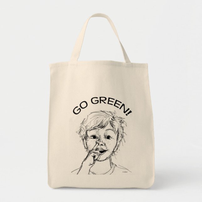 Go Green! Grocery Tote (Front)