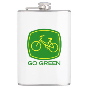 Go Green Hip Flask
