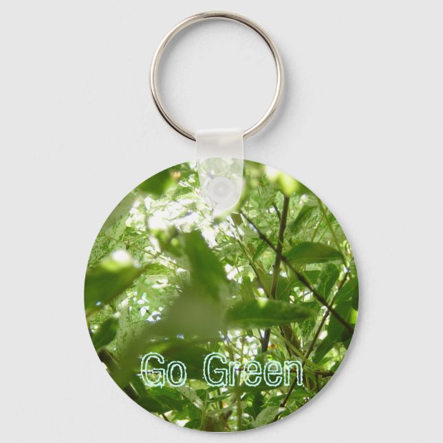Go Green Keychain (Front)