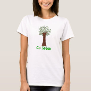 Go Green  - Leafy Tree T-Shirt
