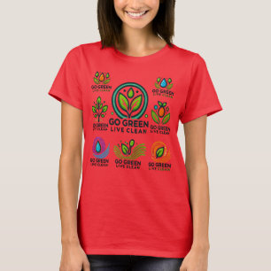 Go Green, Live Clean Women's Basic T-Shirt