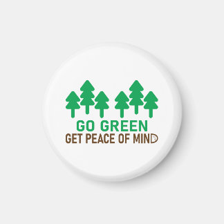 Go green motivational design to protect nature magnet
