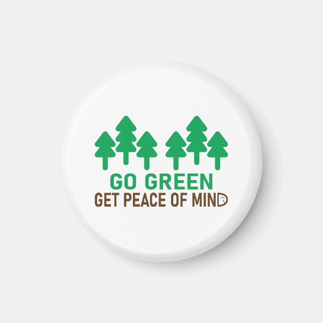 Go green motivational design to protect nature magnet (Front)