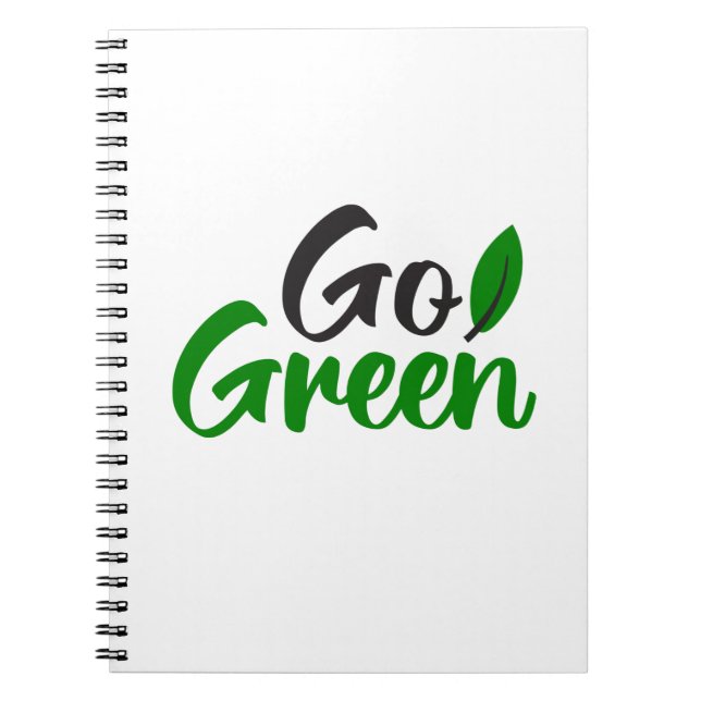 Go green notebook (Front)