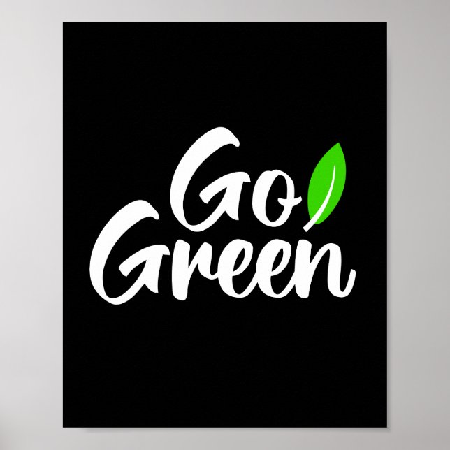 Go green  poster (Front)