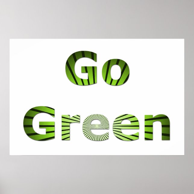 Go Green Poster (Front)