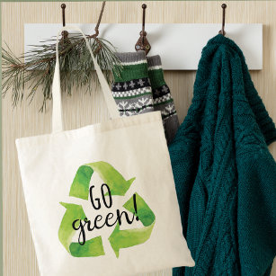 Go Green Recycle Tote Bag