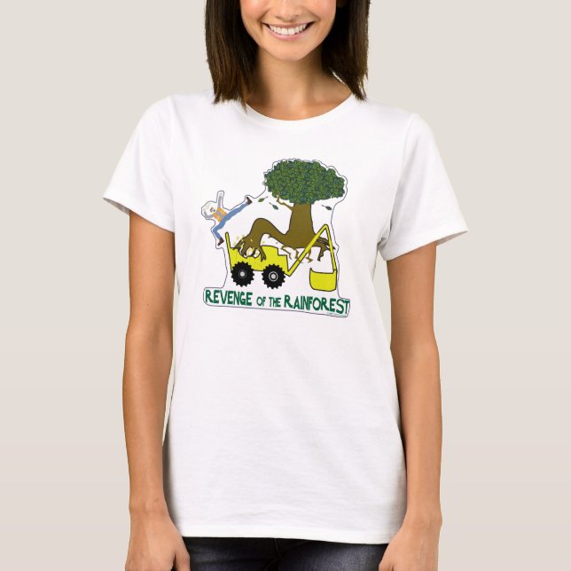 Go green. Reduce, reuse, recycle. Rain forest. T-Shirt (Front)