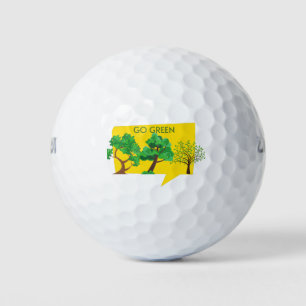 Go Green, Save The Planet Golf Balls