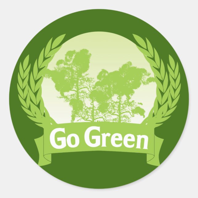 Go Green Sticker (Front)