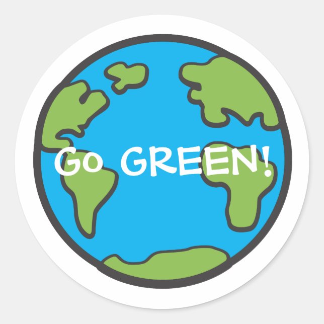 Go Green Stickers (Front)