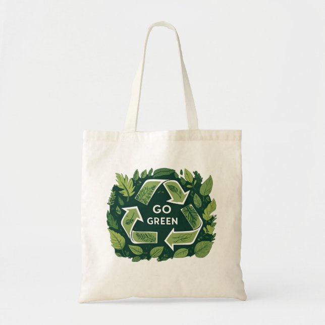 Go Green Tote Bag (Front)