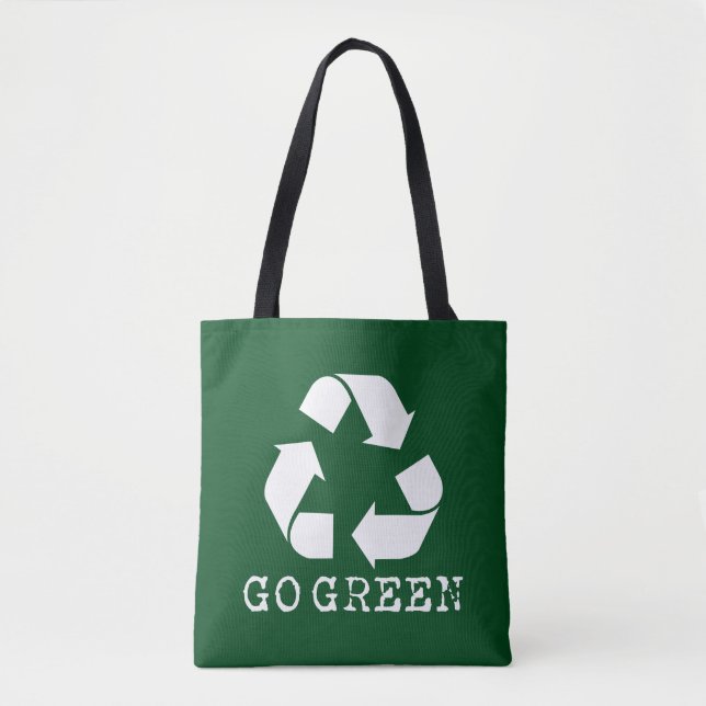 Go Green Tote Bag (Front)