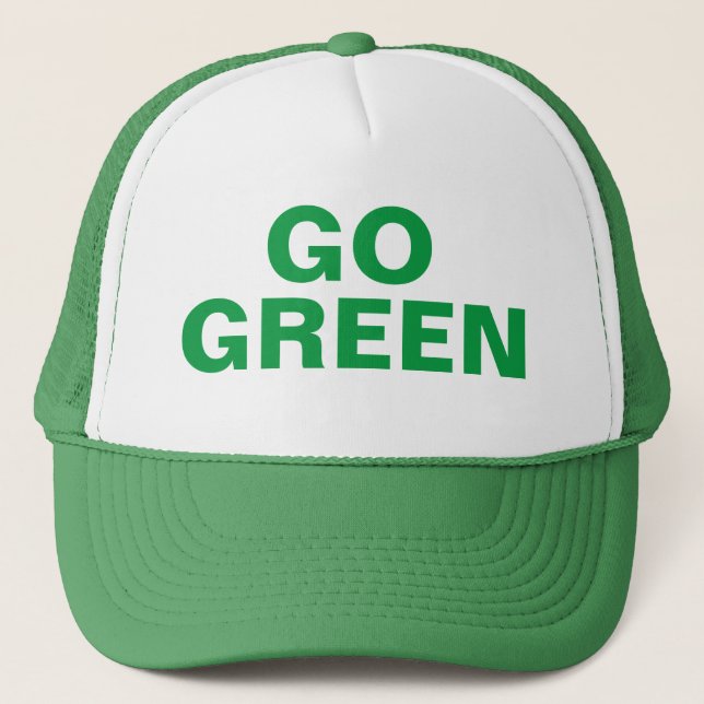 Go Green Trucker Hat (Front)
