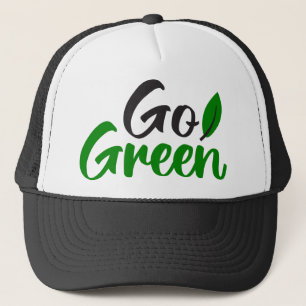 Go green trucker hat