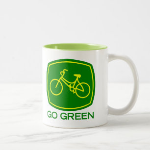 Go Green Two-Tone Coffee Mug