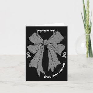 Go Grey In May Brain Tumour Awareness Month Women  Card