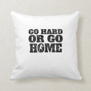Go Hard Or Go Home Boxing Throw Pillow