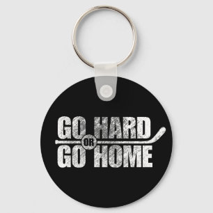 Go Hard or Go Home (Hockey) Keychain