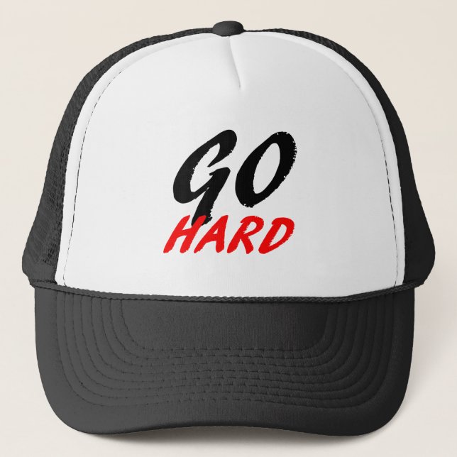 Go Hard Trucker Hat (Front)