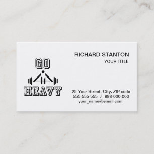Go heavy business card