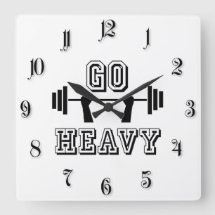 Go heavy square wall clock