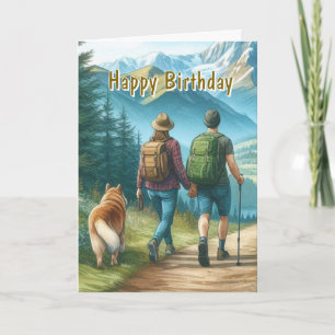 Go Hiking Happy Birthday Card