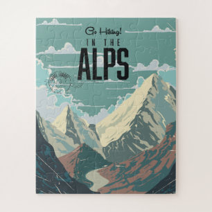 Go Hiking in the Alps Jigsaw Puzzle