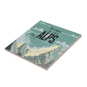 Go Hiking in the Alps Tile