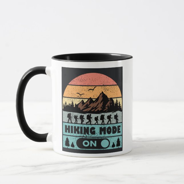 Go Hiking Mountain Hiking Outdoor Trekking  Mug (Left)